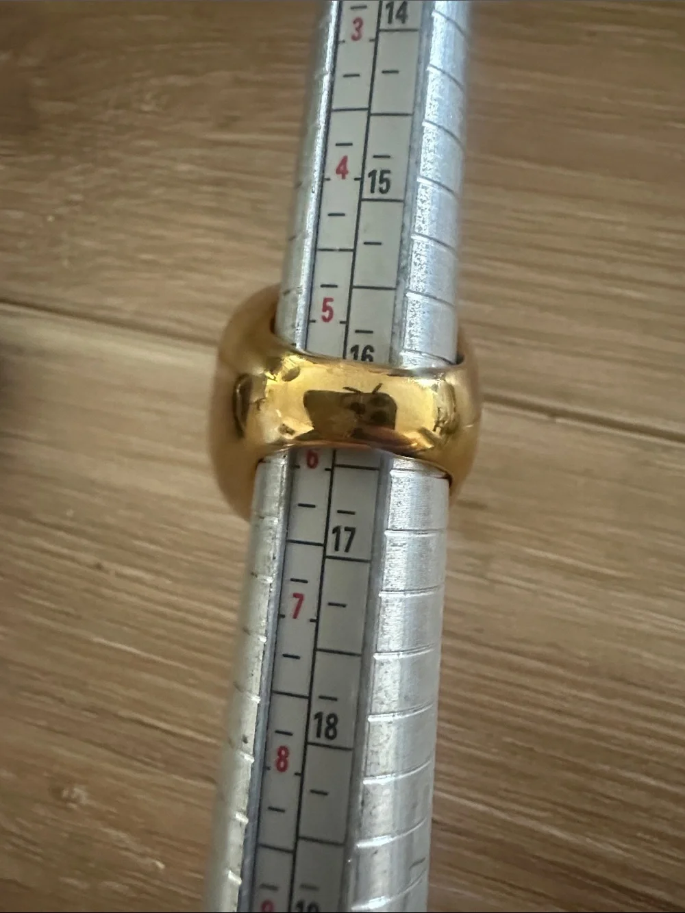 Jimmy Crystal Gold Plated 80s Ring 6